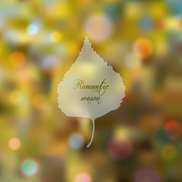 Wonderful bokeh autumn background - Вектор, зображення