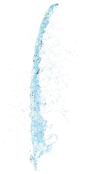 Splashing líquido sobre fundo branco
 - Foto, Imagem