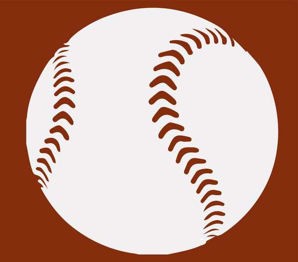 Baseball-Ikone isoliert auf Hintergrund - Vektor, Bild
