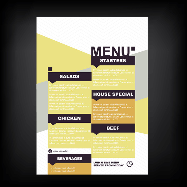 restaurant café menu - Vector, afbeelding