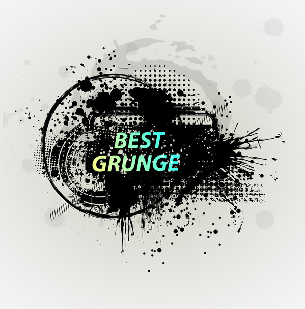 Banner Grunge com uma faixa de dribble com tinta com espaço de cópia - Vetor, Imagem