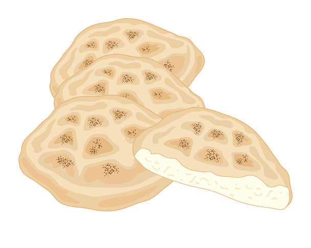 Турецкий хлеб
 - Вектор,изображение