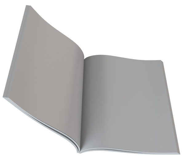 Открытая книга на белом фоне - Фото, изображение
