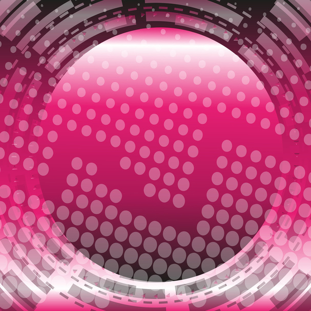 Futuristic dotted pink background - Vector, Image