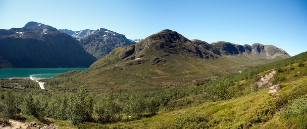 haute résolution besseggen ridge vue panoramique dans le jotunheimen na - Fotó, kép
