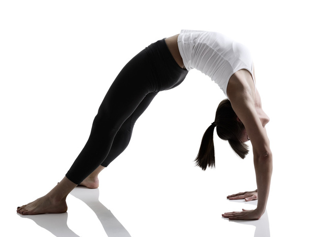 Woman doing yoga - Фото, изображение