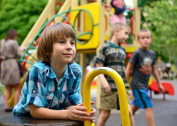 Children playing on playground - Foto, Bild