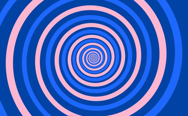 Bunte Spirale Hintergrund. Hypnotischer, dynamischer Wirbel. Vektorillustration - Vektor, Bild