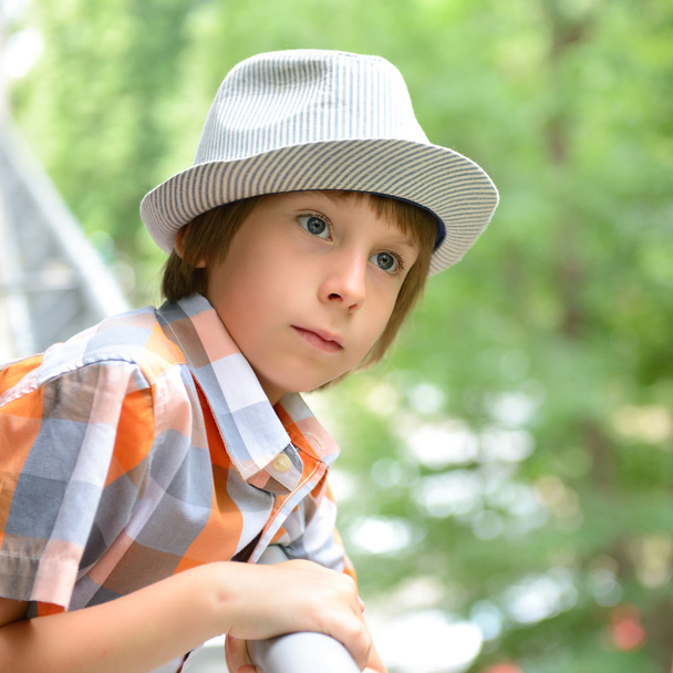 Little boy in hat - Фото, зображення