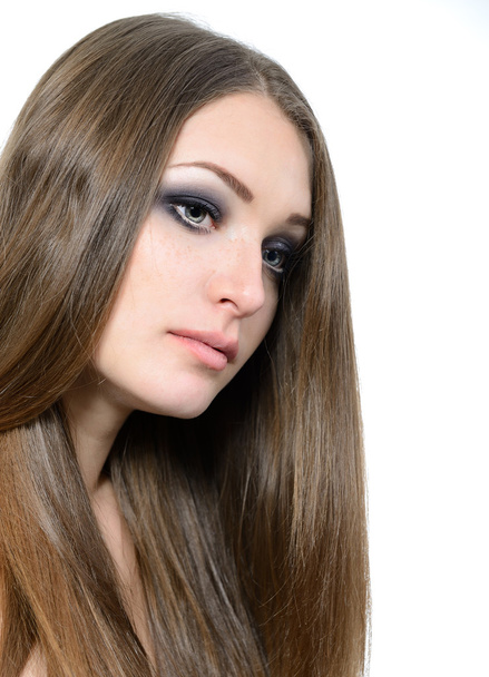 Nainen muotokuva pitkät vaaleat hiukset
 - Valokuva, kuva