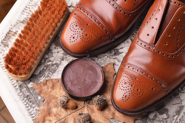 Brown shoes - Photo, Image