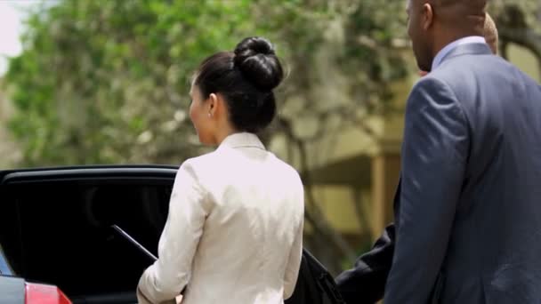 Conducente di limousine incontrare dirigenti di società etniche
 - Filmati, video