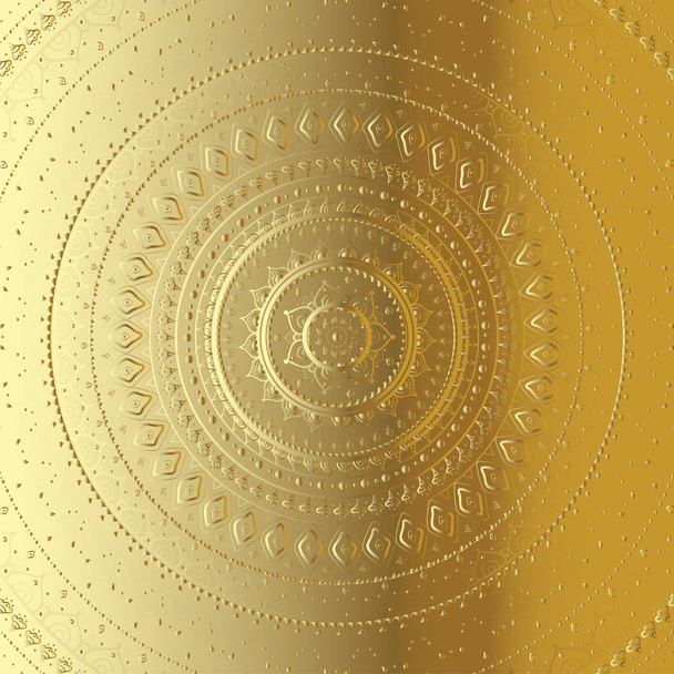 Mandala. Patrón decorativo indio
. - Vector, Imagen