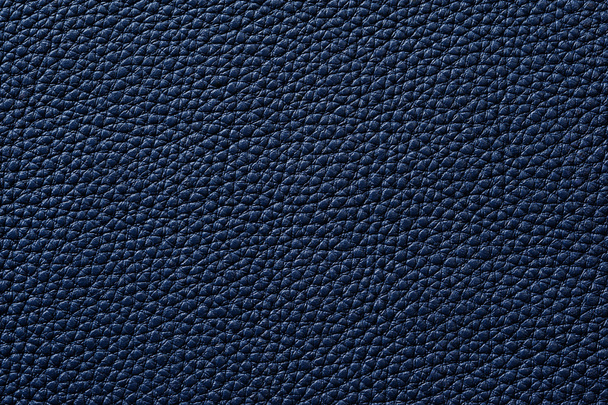 Closeup of seamless blue leather texture - Foto, imagen