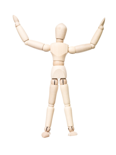 Drawing doll with arms raised - Photo, Image