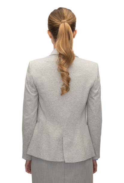 businesswoman or teacher in suit from back - Фото, зображення