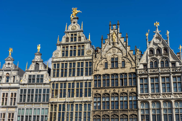 Antwerp, Belgium, Europe, a large building gable - Фото, изображение