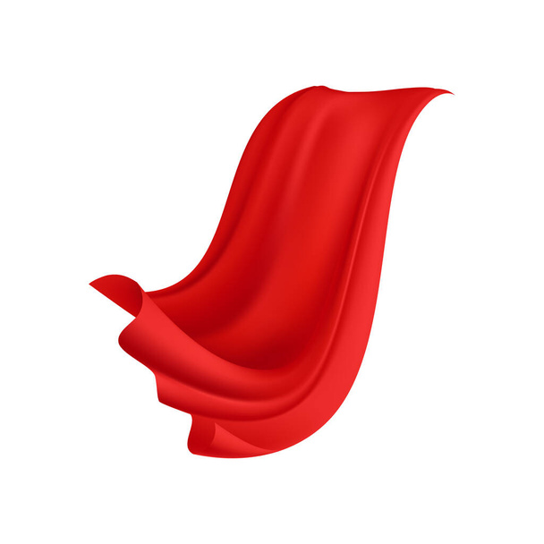 Curvy Red Cloak Composition - Вектор,изображение