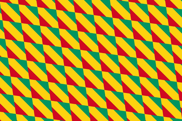 Eenvoudig geometrisch patroon in de kleuren van de nationale vlag van Guinee - Foto, afbeelding