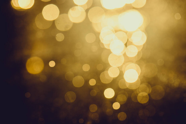 Gold abstract bokeh background - Foto, afbeelding
