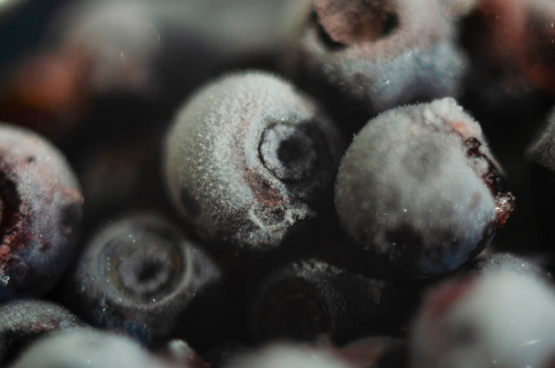 Frozen blueberry texture natural background - Valokuva, kuva