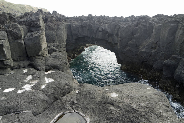 volcanic natural coast of sao miguel island - Fotó, kép