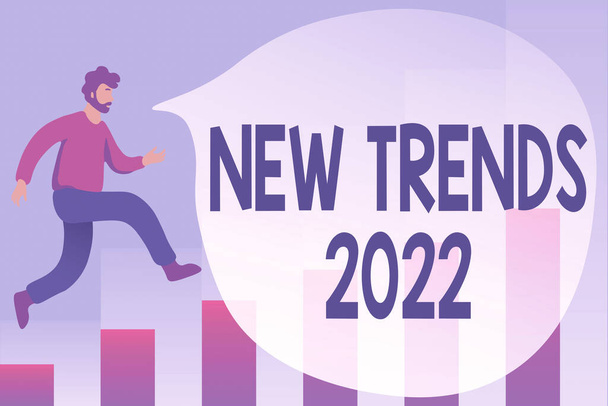 Zeigen Sie neue Trends 2022. Geschäftsidee allgemeine Richtung, in der etwas entwickelt Debugging Programmiercodes, Laufen und Testen neuer Computer-Programm - Foto, Bild