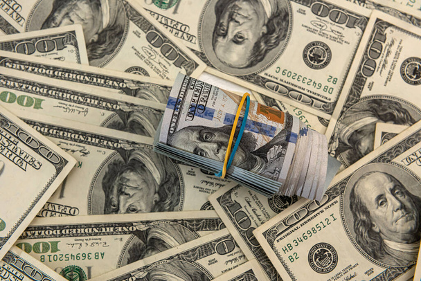 money us dollar bills, financial concept - Photo, Image