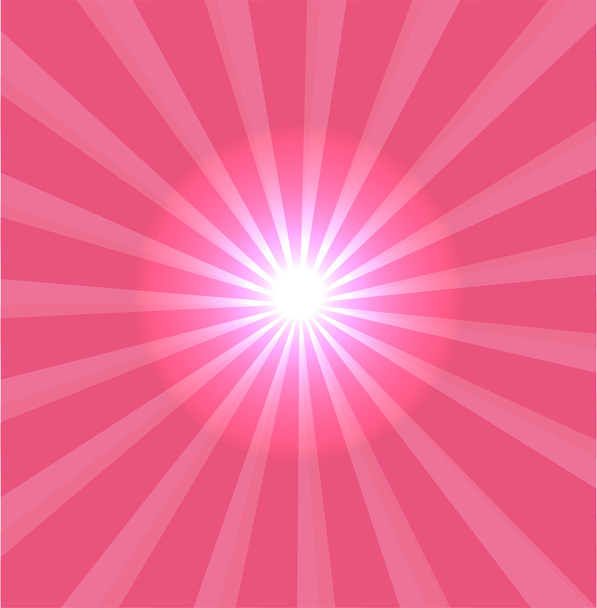 Pink background with lens flare - Vector, imagen