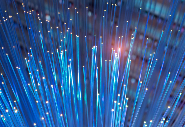 abstract background of fiber optic network cables - Foto, afbeelding
