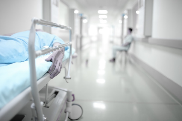Death and waiting in the hospital corridor - Valokuva, kuva