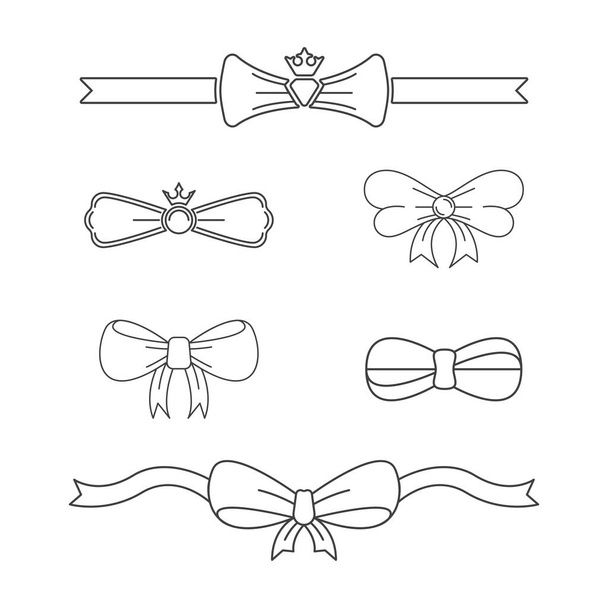 Bow Style Vector icon design illustration Template - Vector, Image