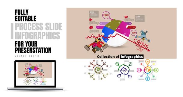 Concepto de negocio para banners de internet, banners de redes sociales o presentación, ilustración vectorial - Vector, imagen