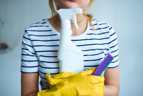 limpeza do quarto dona de casa prestação de serviços - Foto, Imagem