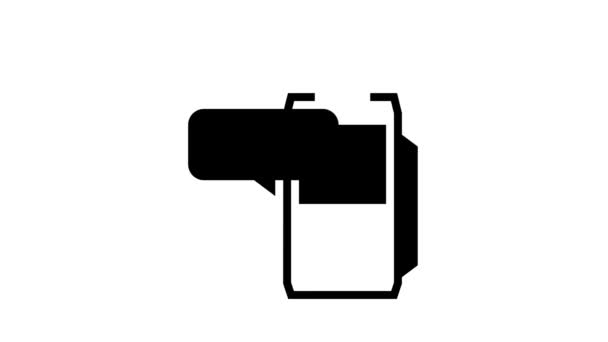 código do pino para a animação do ícone da linha terminal do pos do pagamento - Filmagem, Vídeo