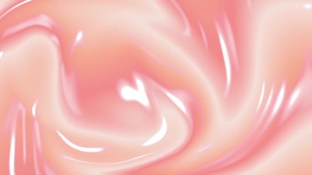 Animated background with iridescent glowing gradient waves in pink. - Footage, Video