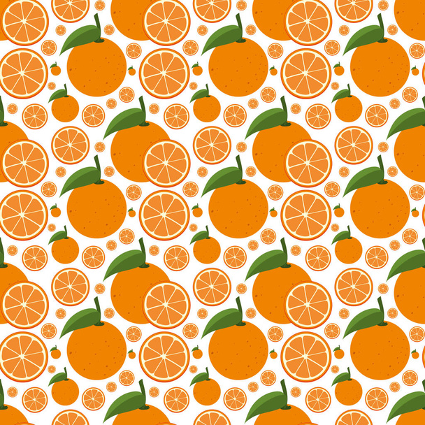 Desenho de padrão laranja. Ilustração vetorial. - Vetor, Imagem