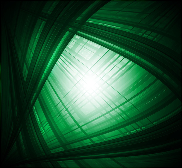 abstrakt virtuell mit schwarz-grünem Hintergrund - Vektor, Bild