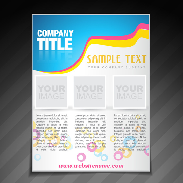 modern company brochure flyer poster template - Vector, Image