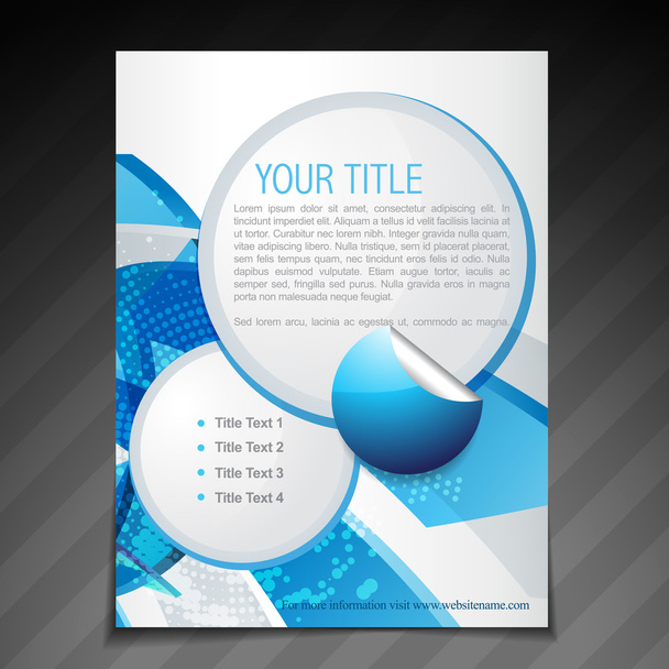 flyer poster template design - Vector, imagen
