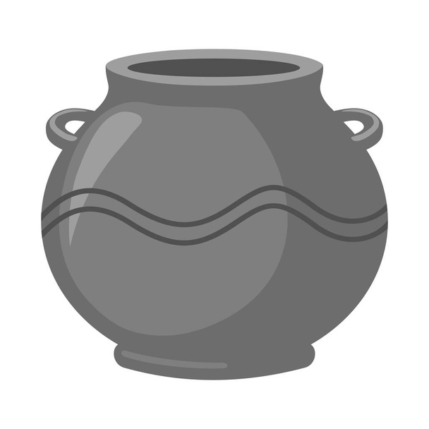 Vector illustration of pot and ceramic icon. Web element of pot and brown vector icon for stock. - Vektori, kuva