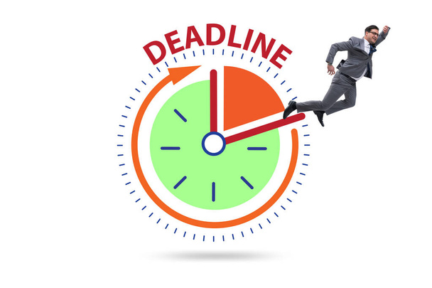 Businessman in deadline and time management concept - Photo, Image
