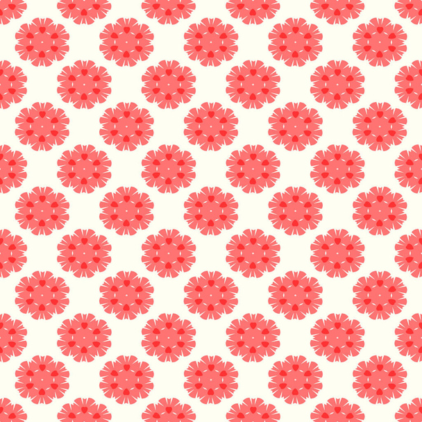 Seamless background, red hearts. Texture for design. Illustration. - Фото, изображение