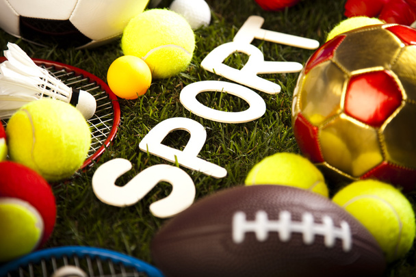 Sport equipment with various balls - Photo, Image