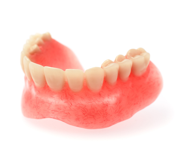 An upper denture on white background - Photo, Image