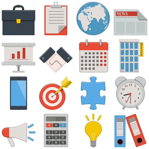 Vector Flat Icons - Business - Vector, afbeelding