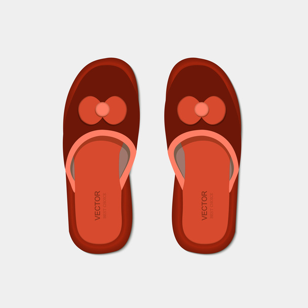 Vector modern flippers on gray - Vector, Image