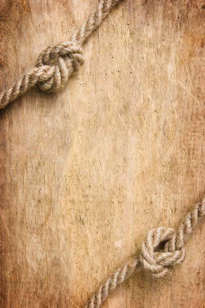 Frame made of old rope - Fotoğraf, Görsel