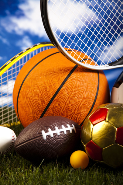 Sports balls with equipment - Photo, Image