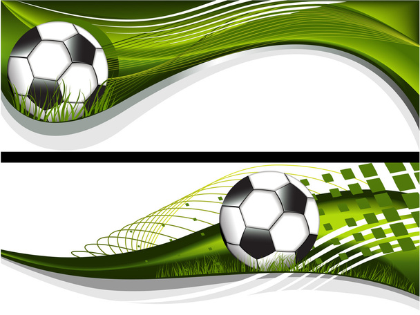 Футбол банери
 - Вектор, зображення